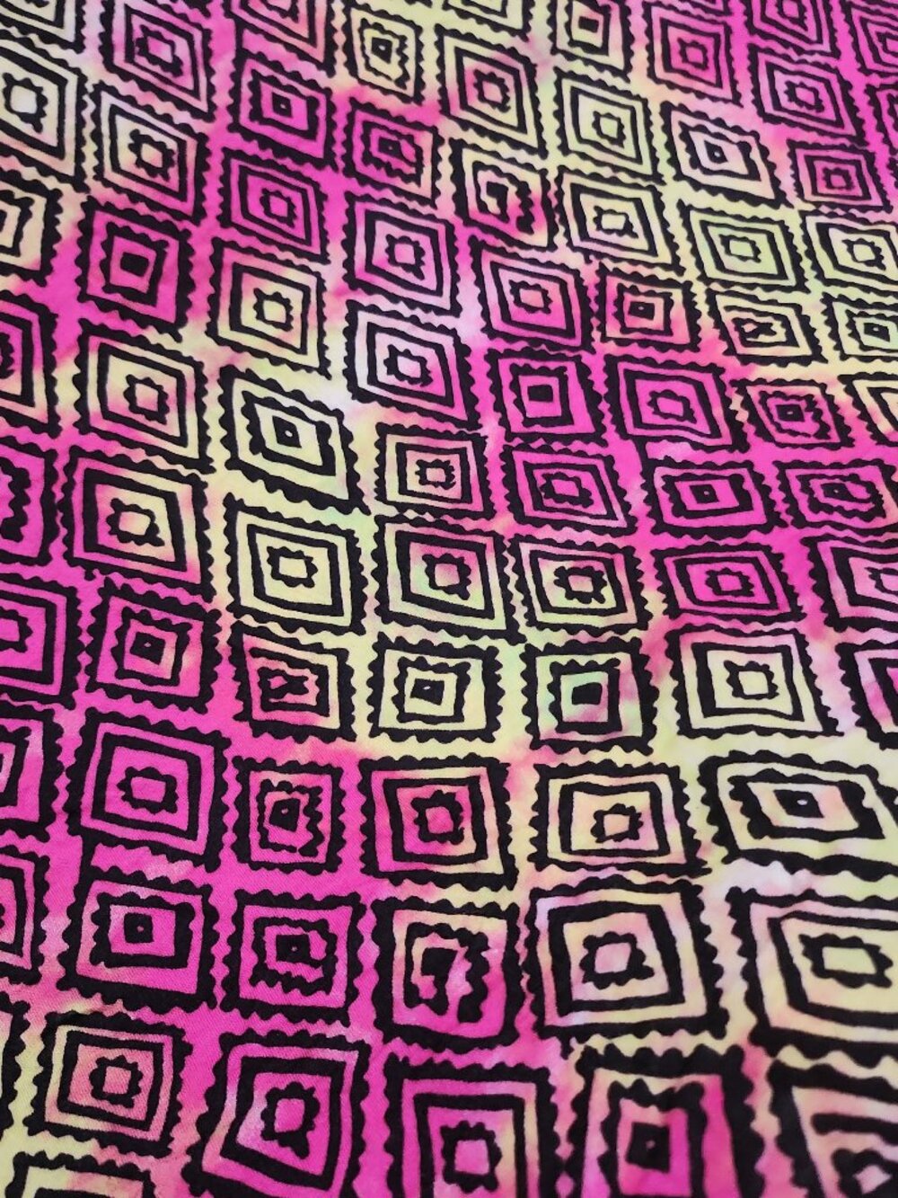 1.9 Yards – $11/Yard ($21 Total) – Neon Geometric Knit